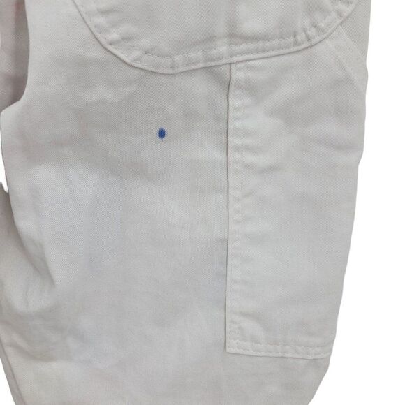 Unisex Upcycled White Painters Pants 34x30 Multicolor Party Graffiti Streetwear - Picture 12 of 16